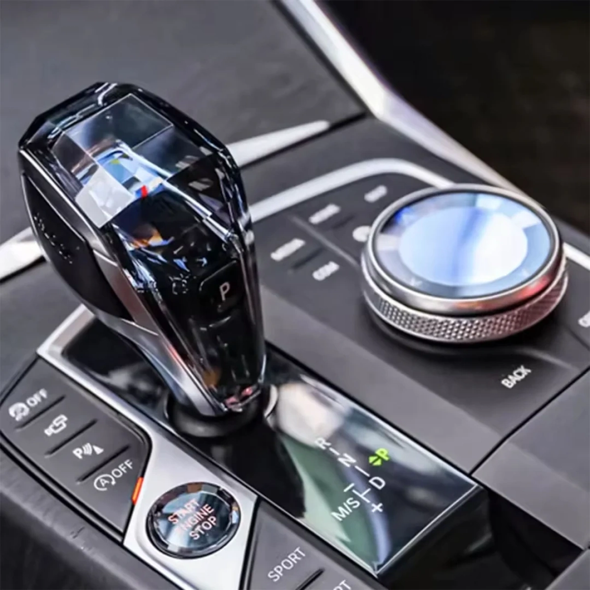 XPlagin Bmw 3-4, i3-i4 Serisi Makyajsız Kasa Uyumlu Kristal Vites Topuzu