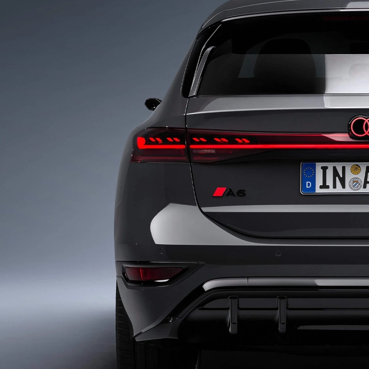 Audi Sport A6 Bagaj Amblemi - Siyah