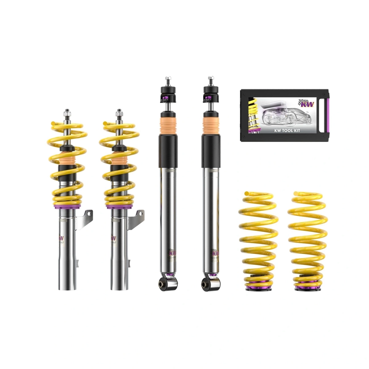 KW V3 Inox Coilover Süspansiyon – Audi A1 S1 Quattro (2010–2019)