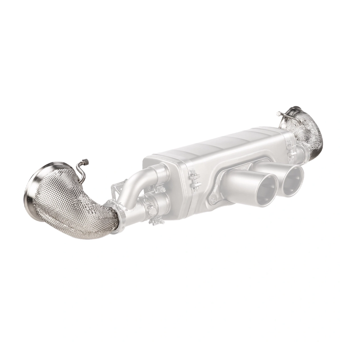 Akrapovic P-CP034 Adapter Set - Porsche 911 GT3 - GT3 RS (992 - 992.2) Slip-On Race Line (Stainless Steel)