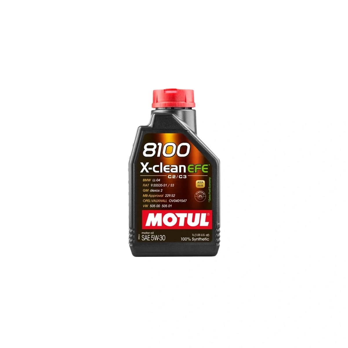 Motul 8100 X-CLEAN EFE 5W-30 Motor Yağı - %100 Sentetik - 1 Lt