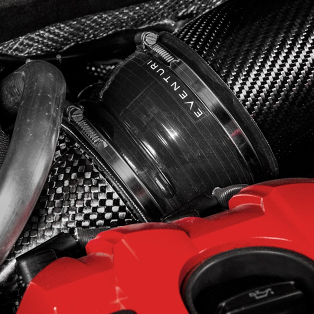Eventuri Karbon Fiber Turbo Inlet Pipe (No Flance) - Audi TTRS Gen 2