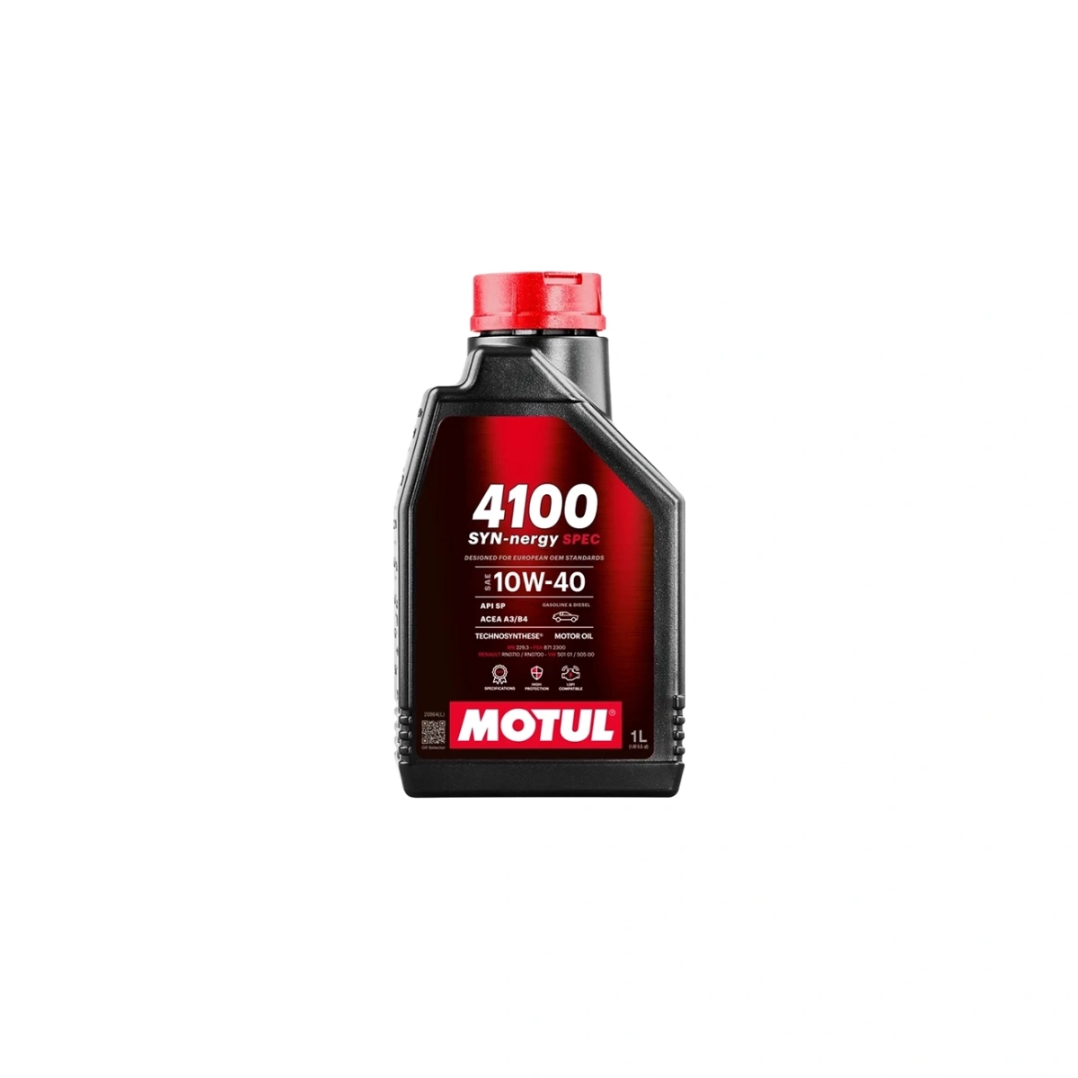 Motul 4100 Synergy Spec 10W-40 Motor Yağı - Yarı Sentetik - 1 Lt