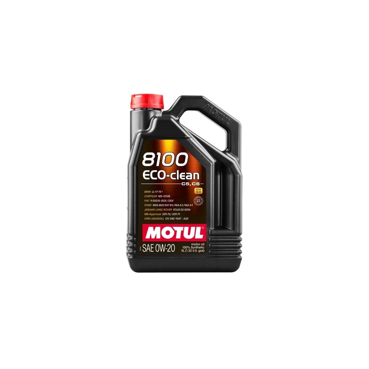 Motul 8100 Eco-Clean 0W-20 Motor Yağı - %100 Sentetik Mid SAPS - 5 Lt