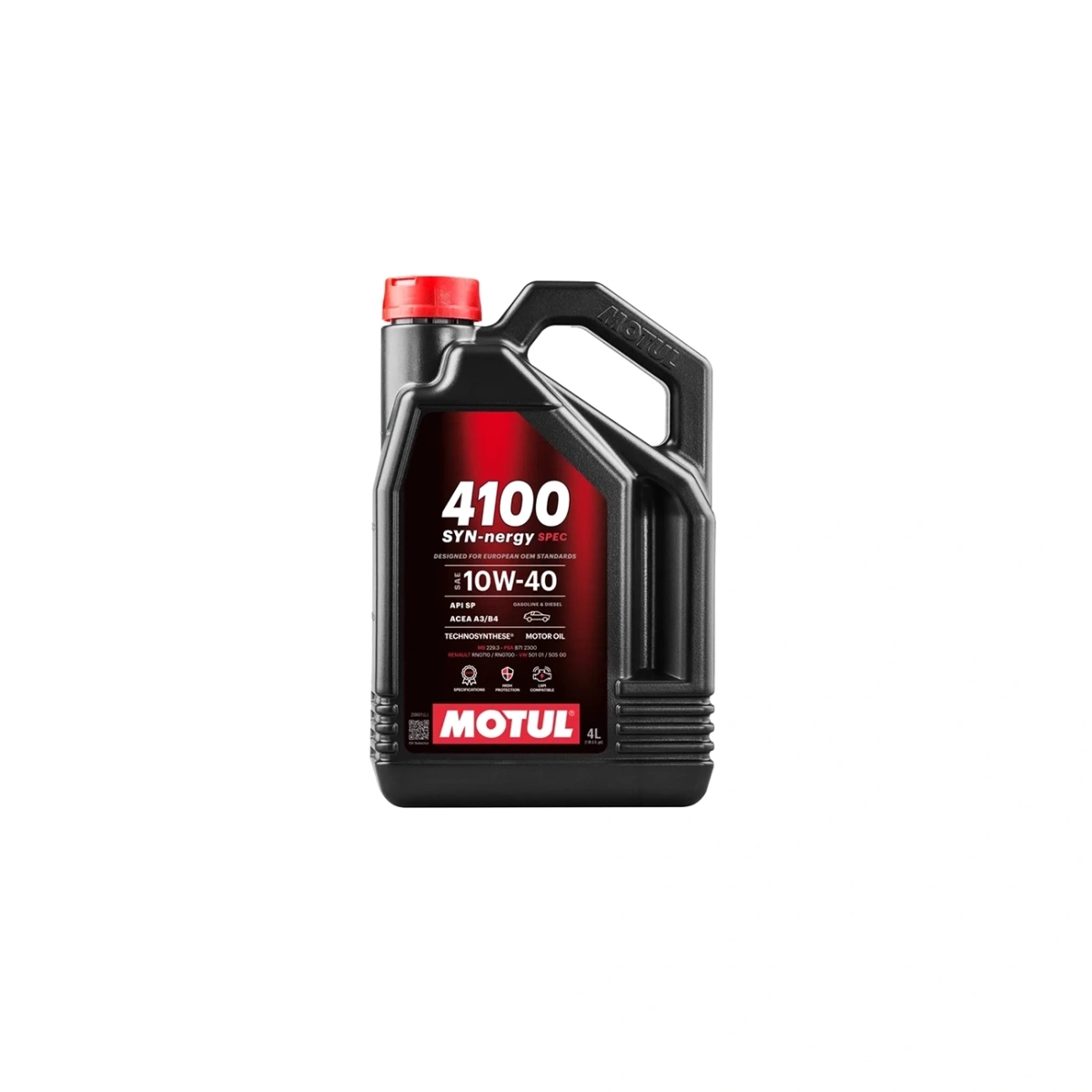 Motul 4100 Synergy Spec 10W-40 Motor Yağı - Yarı Sentetik - 4 Lt