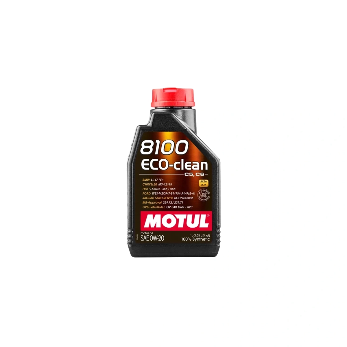 Motul 8100 Eco-Clean 0W-20 Motor Yağı - %100 Sentetik Mid SAPS - 1 Lt