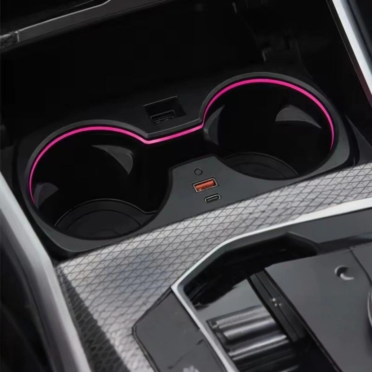 XPlagin Bmw 2-3-4 Serisi G20-28-42-22-26 - i3-i4 Işıklı Bardaklık - RGB LED Ambiyans