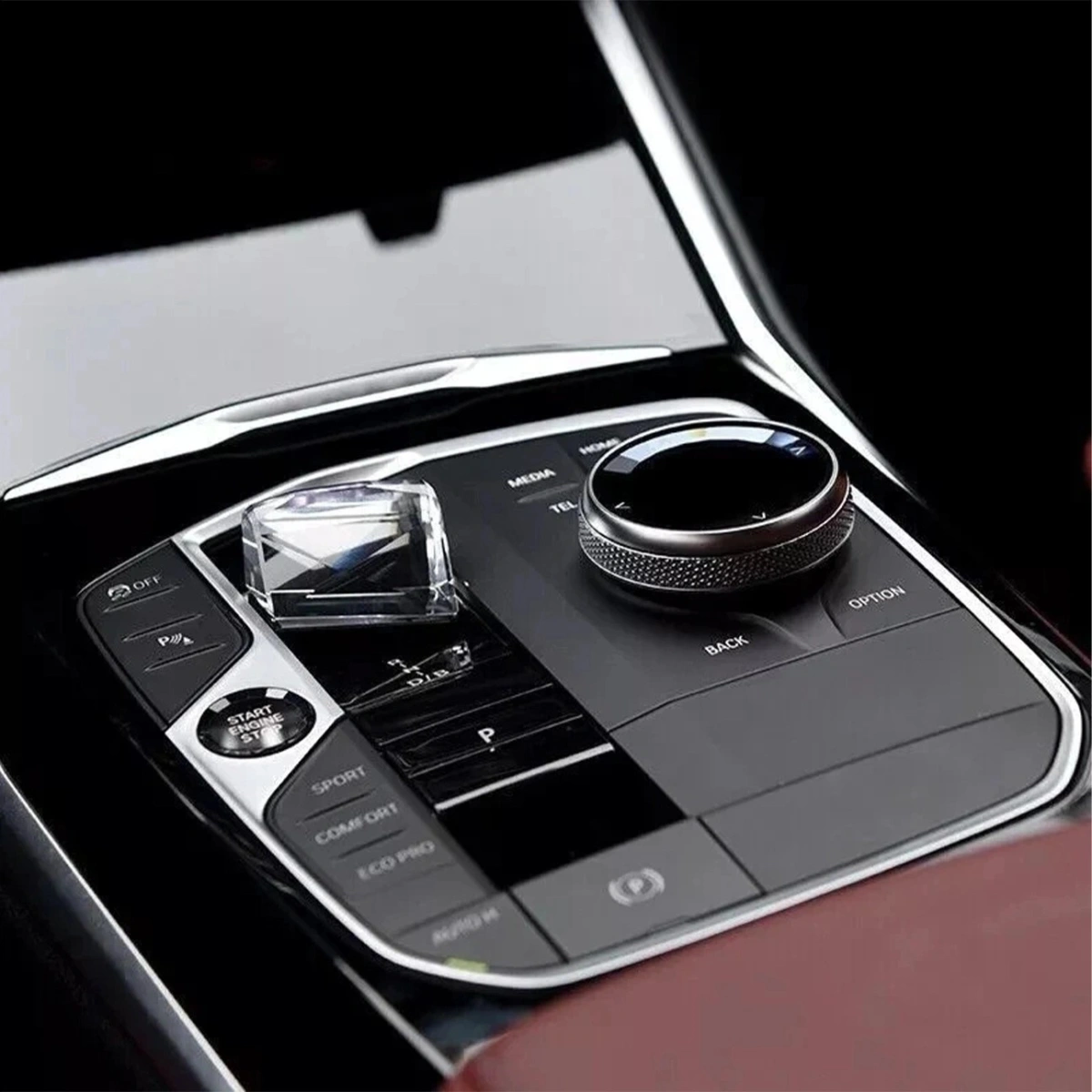 XPlagin Bmw 2-3-4 Serisi i3 i4 X3 Kristal Vites - Tuş Seti (4'lü) - Vites-Multimedya-VOL-Start/Stop