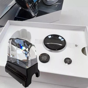 XPlagin Bmw 2-3-4 Serisi i3 i4 X3 Kristal Vites - Tuş Seti (4'lü) - Vites-Multimedya-VOL-Start/Stop