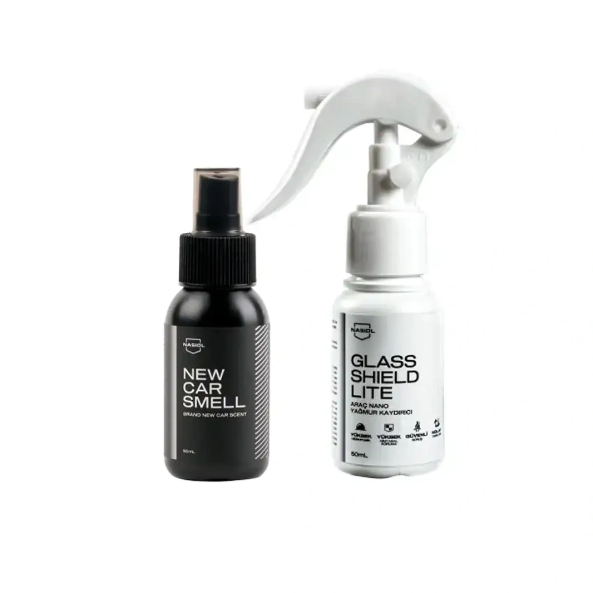 Nasiol Lite Yağmur Kaydırıcı 50ml & Car Smell 50ml Araç Kokusu Seti