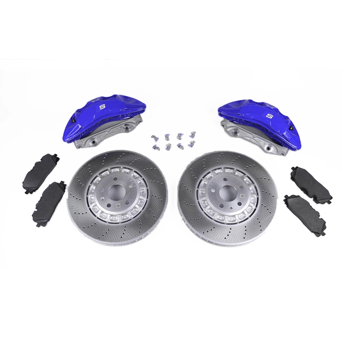 Akebono Audi S / RS Serisi Akebono 6 Pot Fren Takımı – 374x36mm - Mavi