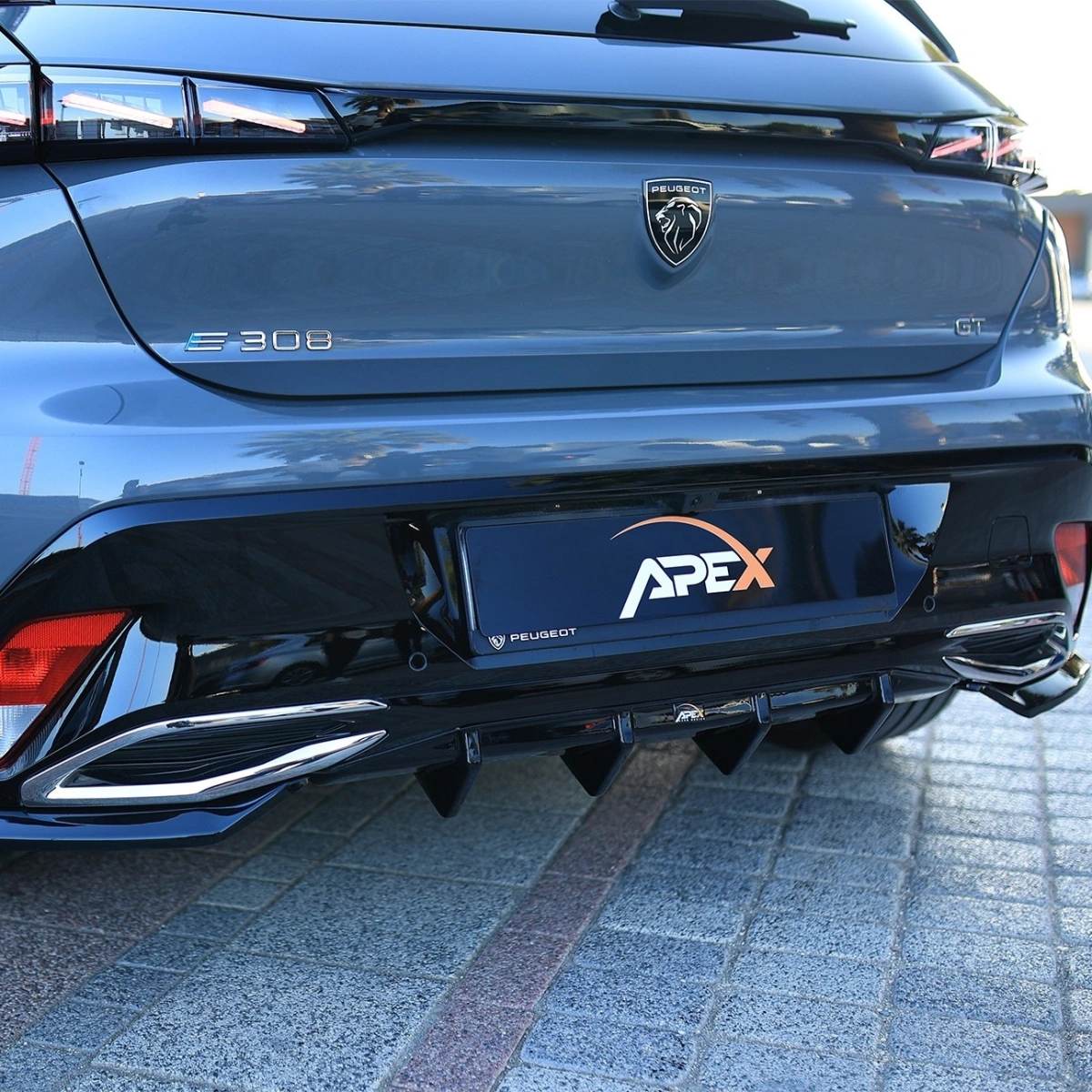 Apex Aero Design - Peugeot 308 GT Mk3 Hatchback (2021+) - Arka Tampon Eki - Rear Valance