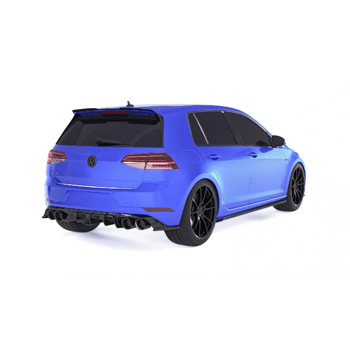 Apex Aero Design - Volkswagen Golf Mk7.5 R (2017-2020) - Arka Yan Splitter 2 Parça - Rear Side Splitter