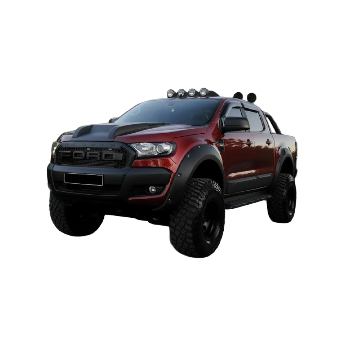 Apex Aero Design - Ford Ranger T6-T7-T8 (2012-2022) - Dodik - Çamurluk Kaplaması 4 Parça - Fender Flares