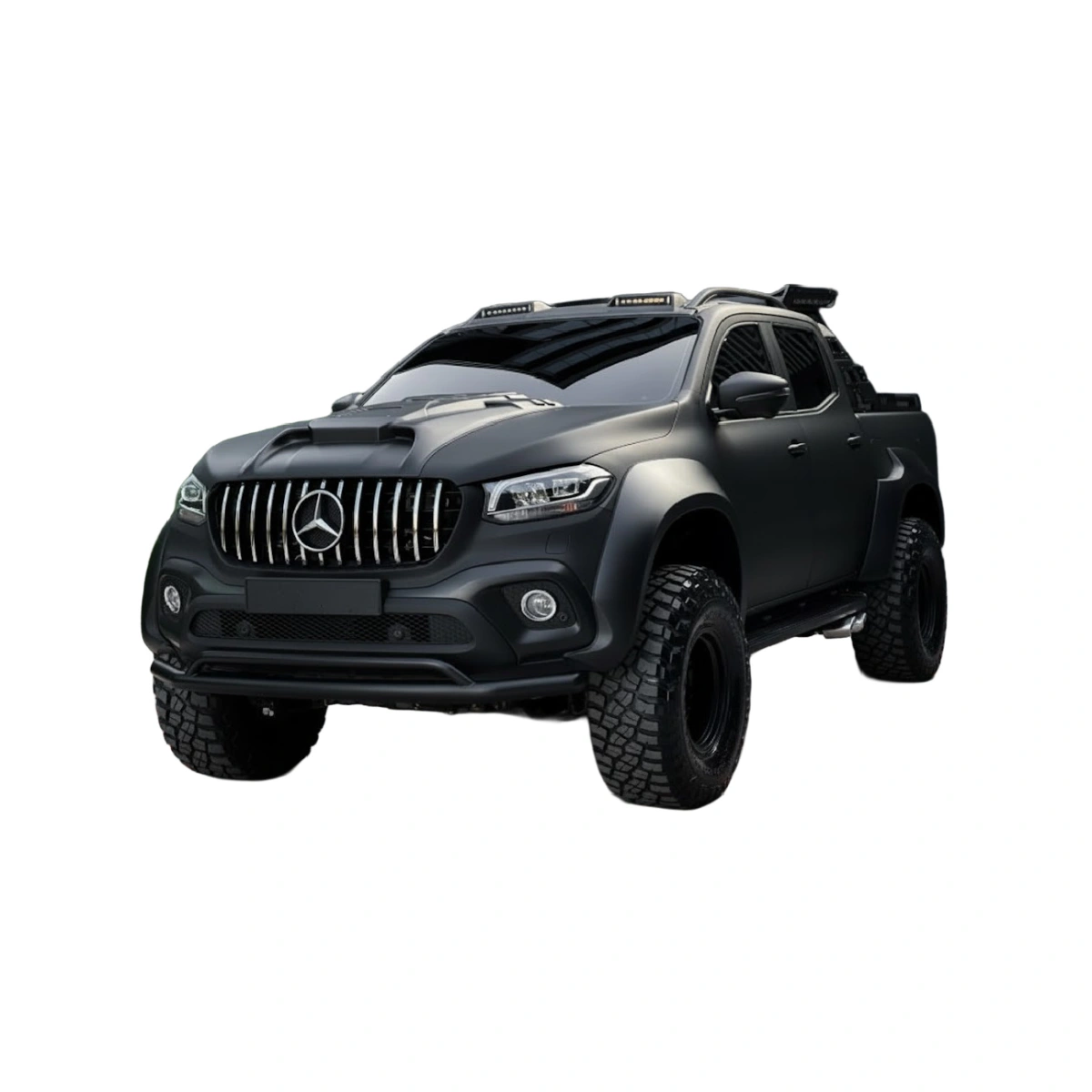 Apex Aero Design - Mercedes X Class W470 (2017+) - Dodik - Jumbo Çamurluk Kaplaması 4 Parça - Fender Flares