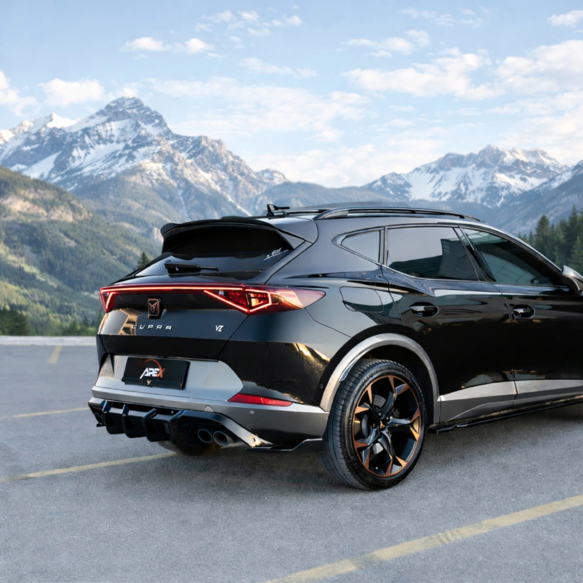Apex Aero Design - Cupra Formentor (2020-2024+) - Arka Yan Splitter 2 Parça - Rear Side Splitter