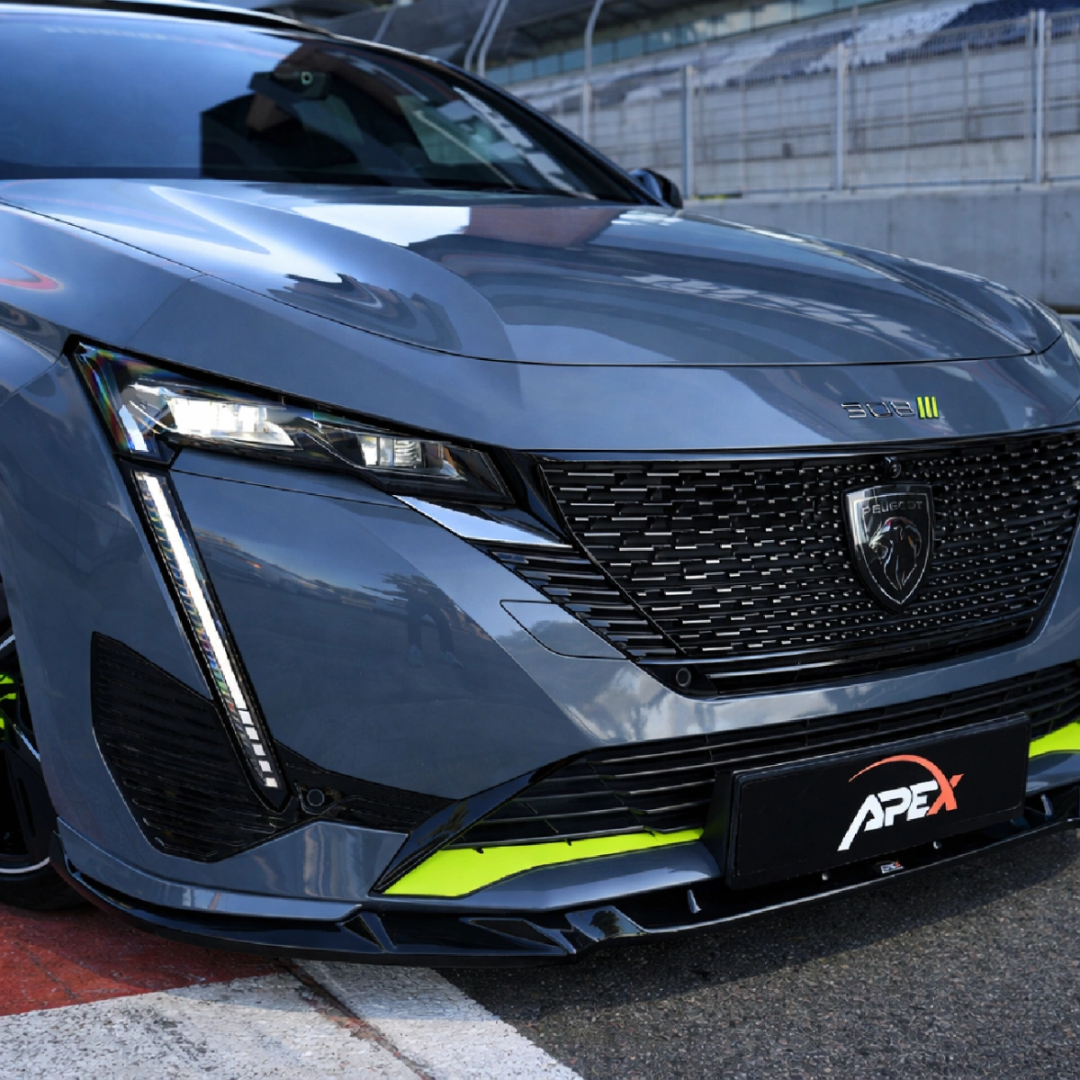 Apex Aero Design - Peugeot 308 GT Mk3 Hatchback & SW (2021+) - Ön Lip - Front Splitter