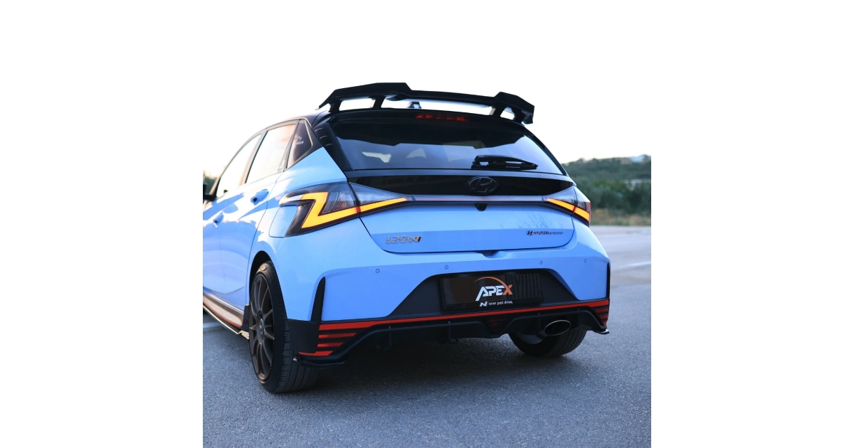 I20n Rally Rear Apex Aero Design - Hyundai i20N (2020-2024) - Arka Yan Splitter - Rear ...
