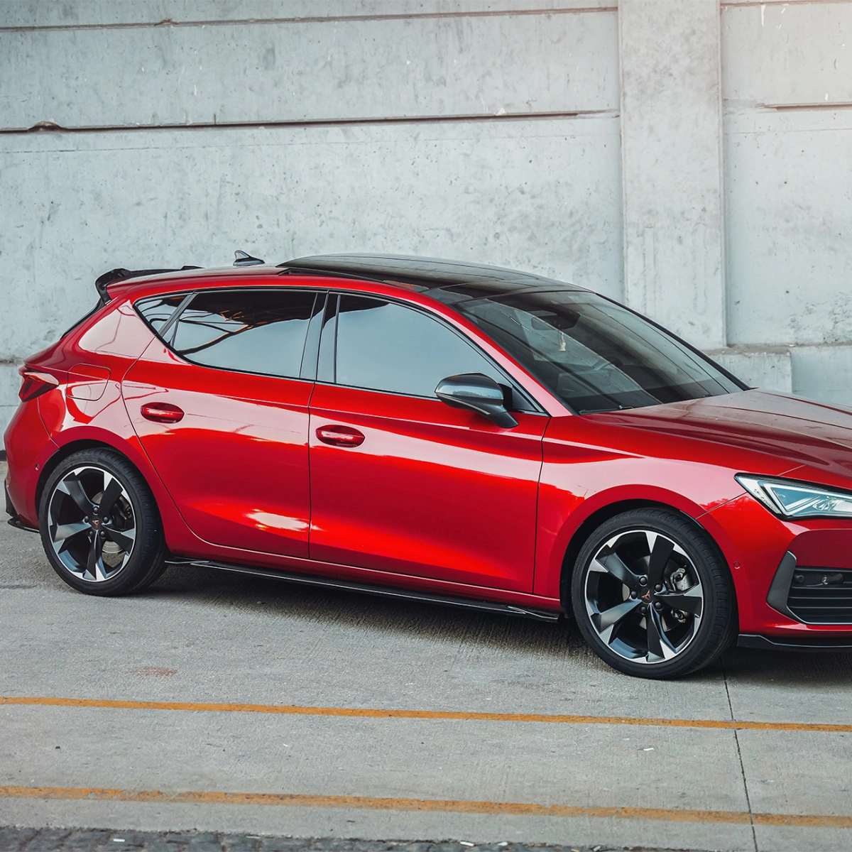 Apex Aero Design - Cupra Leon Mk1 - Seat Leon Fr Mk4 (2020-2024+) - Marşpiyel Seti 2 Parça - Side Skirts