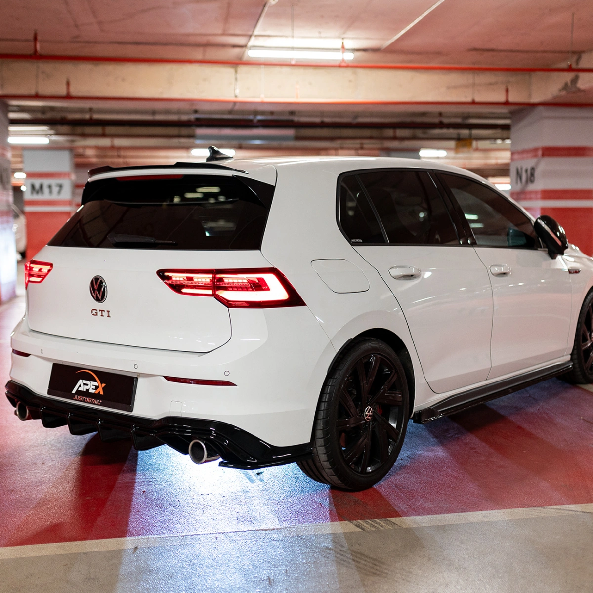Apex Aero Design - Volkswagen Golf Mk8 GTI (2020-2024) - Arka Tampon Eki - Rear Valance
