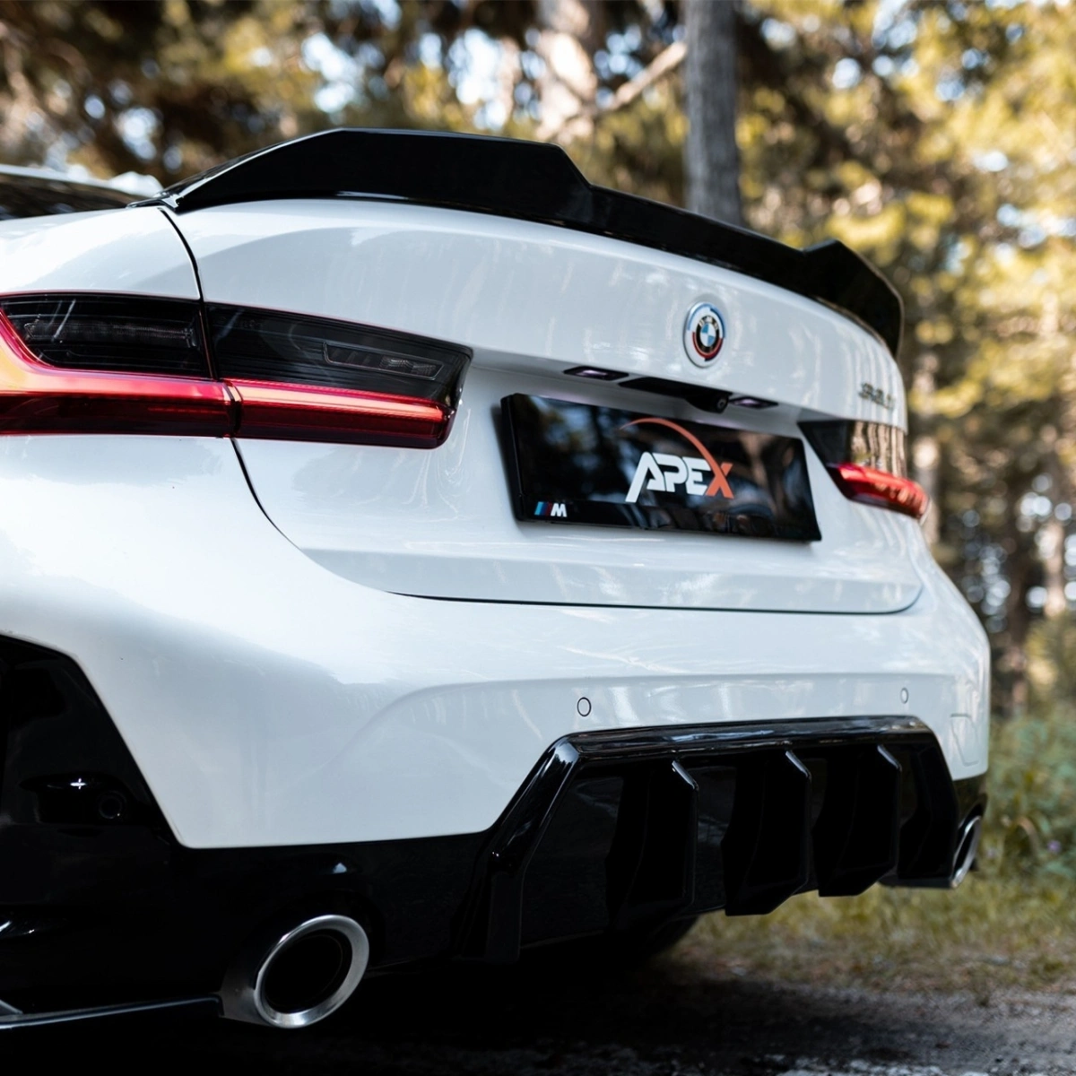 Apex Aero Design - Bmw 3 Series M-Pack G20-G21 Facelift (2022+) - Arka Tampon Eki - Rear Valance