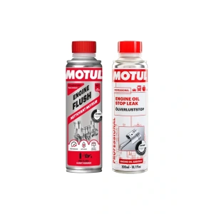 Motul Motor Temizleyici & Yağ Sızıntı Önleyici Set - 2x300 mL