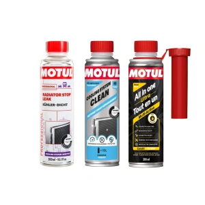 Motul All In One Ultra Dizel - Radyatör Temizleyici ve Sızıntı Önleyici Bakım Seti - 3x300 mL