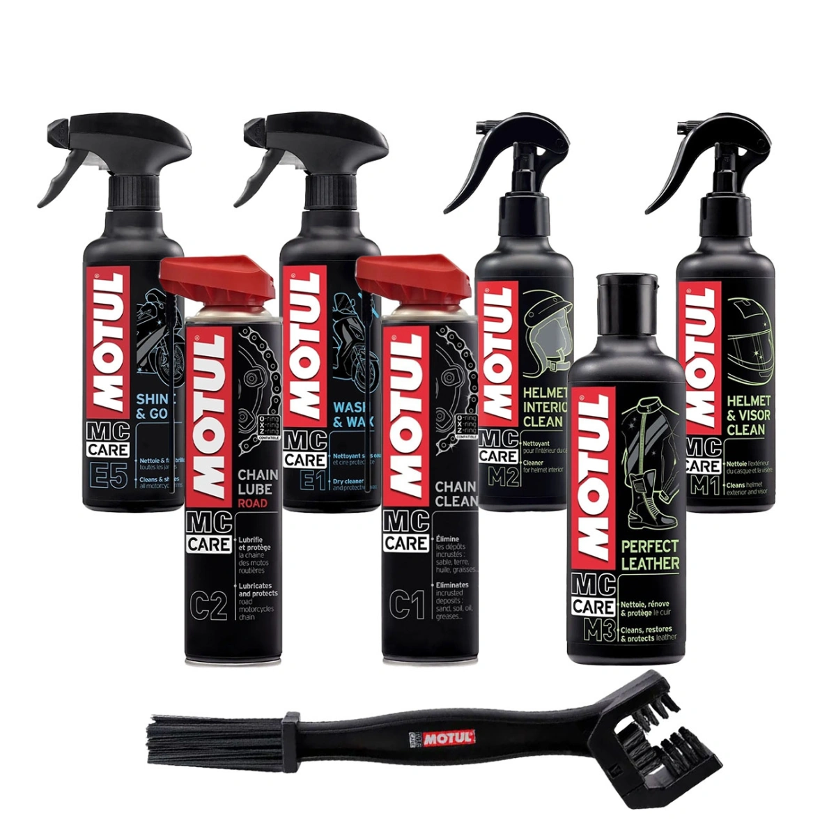 Motul MC Care Motosiklet & Sürücü Ultimate Bakım Seti - 8'li Paket