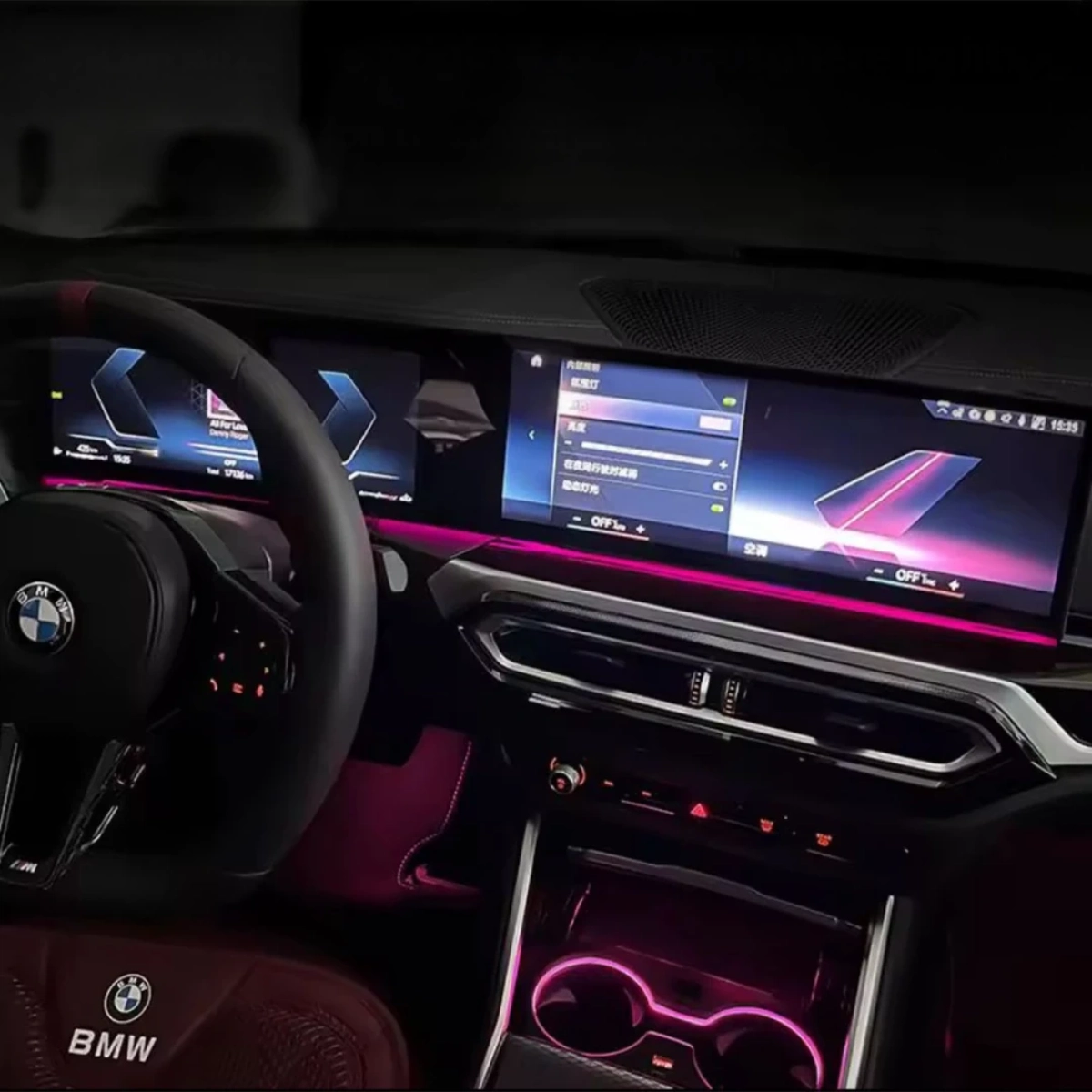 XPlagin Bmw 3, i3-M3 Serisi G20 LCI Kasa Uyumlu ID8 Ekran Altı Ambi̇yans