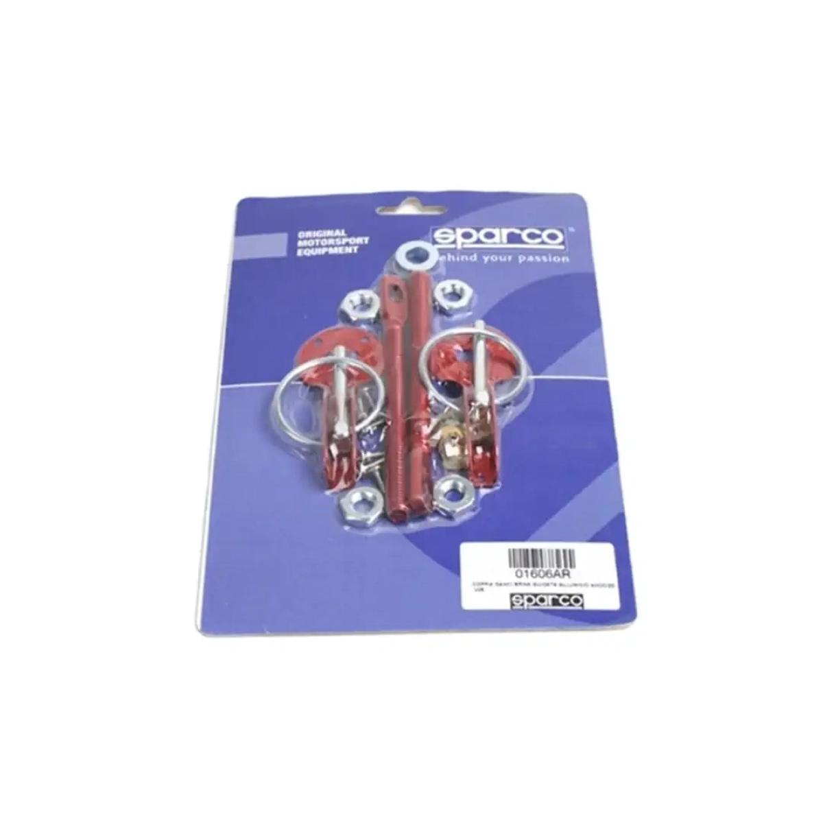 Sparco Kaput Mandalı Kırmızı (Çelik Kaput Pimleri) - 01606AR