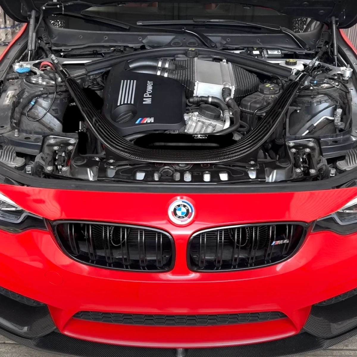 Project Gamma Bmw M3-M4-M2C F80-F82-F83-F87 Blue Intakes with Black Filters