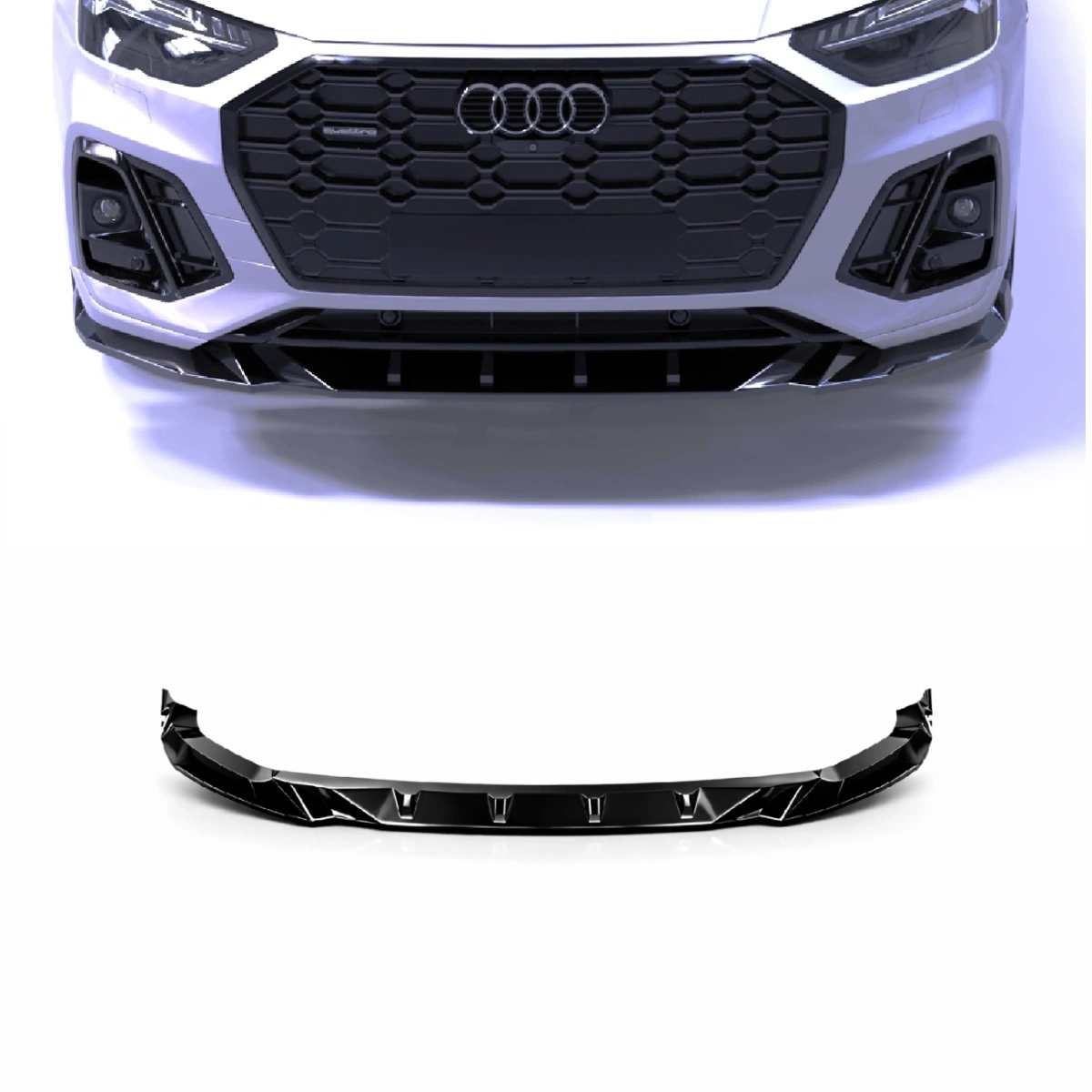Apex Aero Design - Audi SQ5 - Q5 S-Line SUV - Sportback Mk2 Facelift (2020-2024) - Ön Lip - Front Splitter