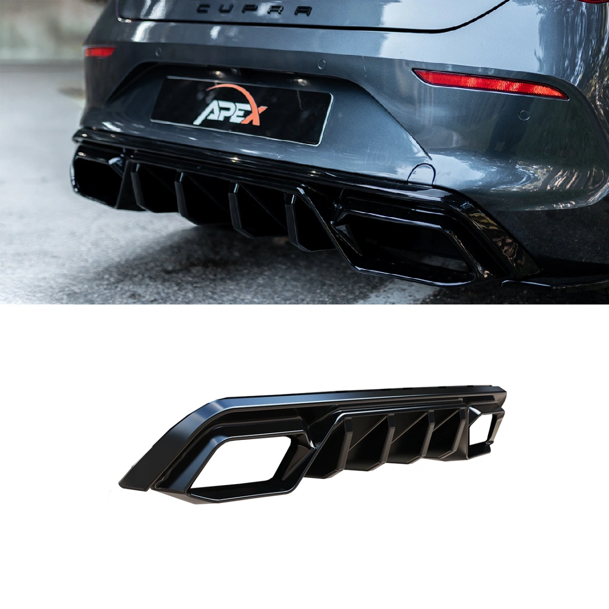 Apex Aero Design - Cupra Leon Mk1 (2020-2024+) - Arka Tampon Eki - Rear Valance