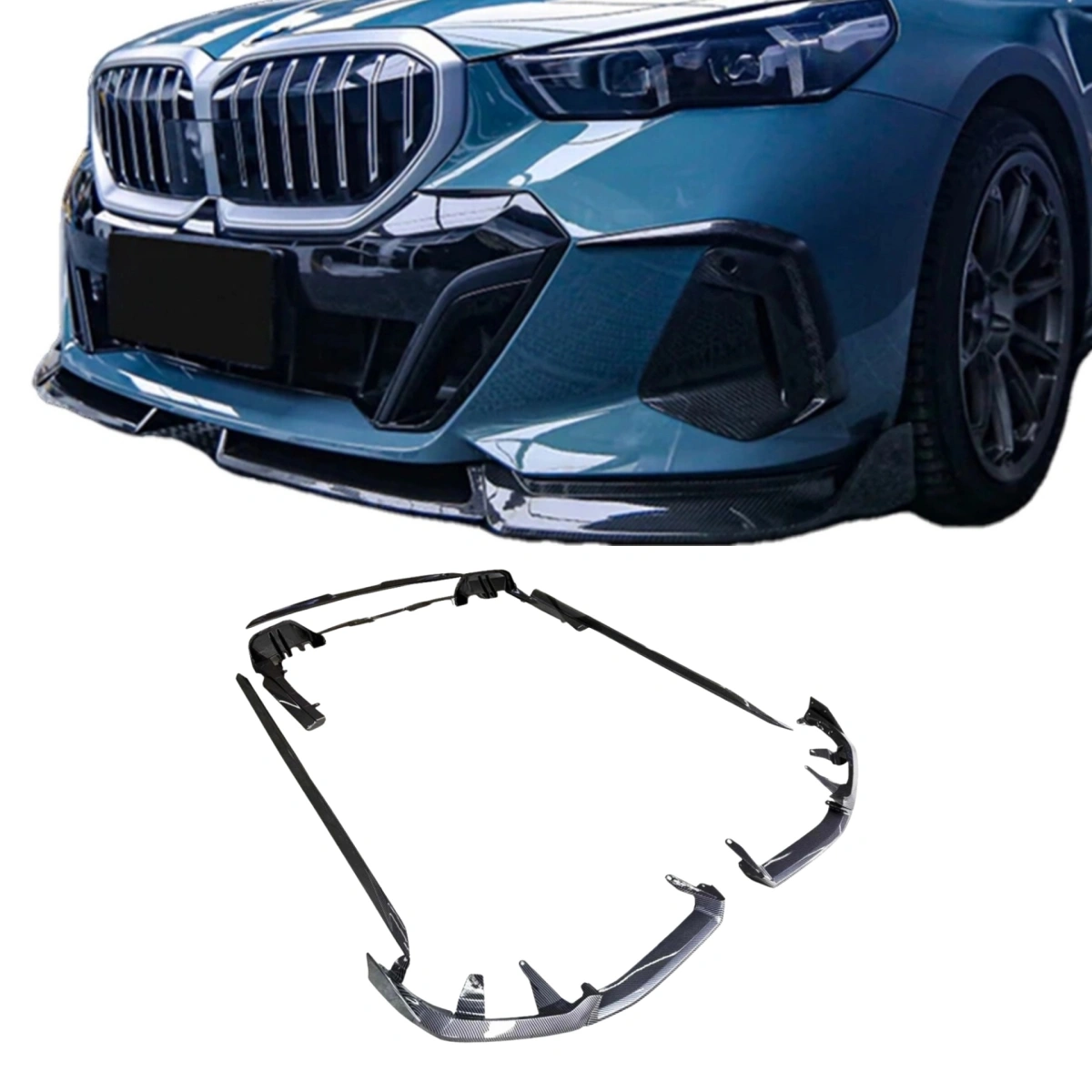 Drifton Bmw G60 Karbon Görünümlü Lip | Marşpiyel Altı | Spoiler | Difüzör