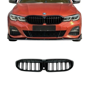 Bmw G20 Makyajsız Double Slat Piano Black Panjur Böbrek