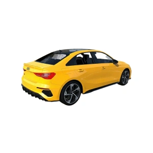 Apex Aero Design - Audi A3 S-Line 8Y Facelift Sedan - Arka Yan Splitter 2 Parça - Rear Side Splitter
