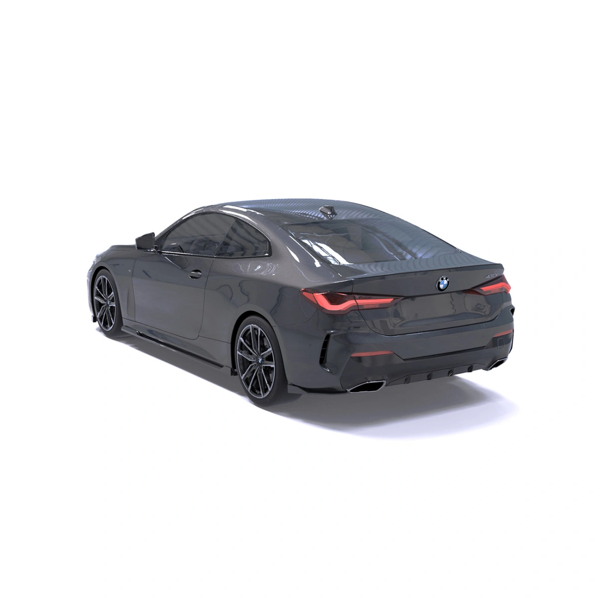 Apex Aero Design - Bmw 4 Series Coupe G22-G23 (2020-2024) - Arka Yan Splitter 2 Parça - Rear Side Splitter