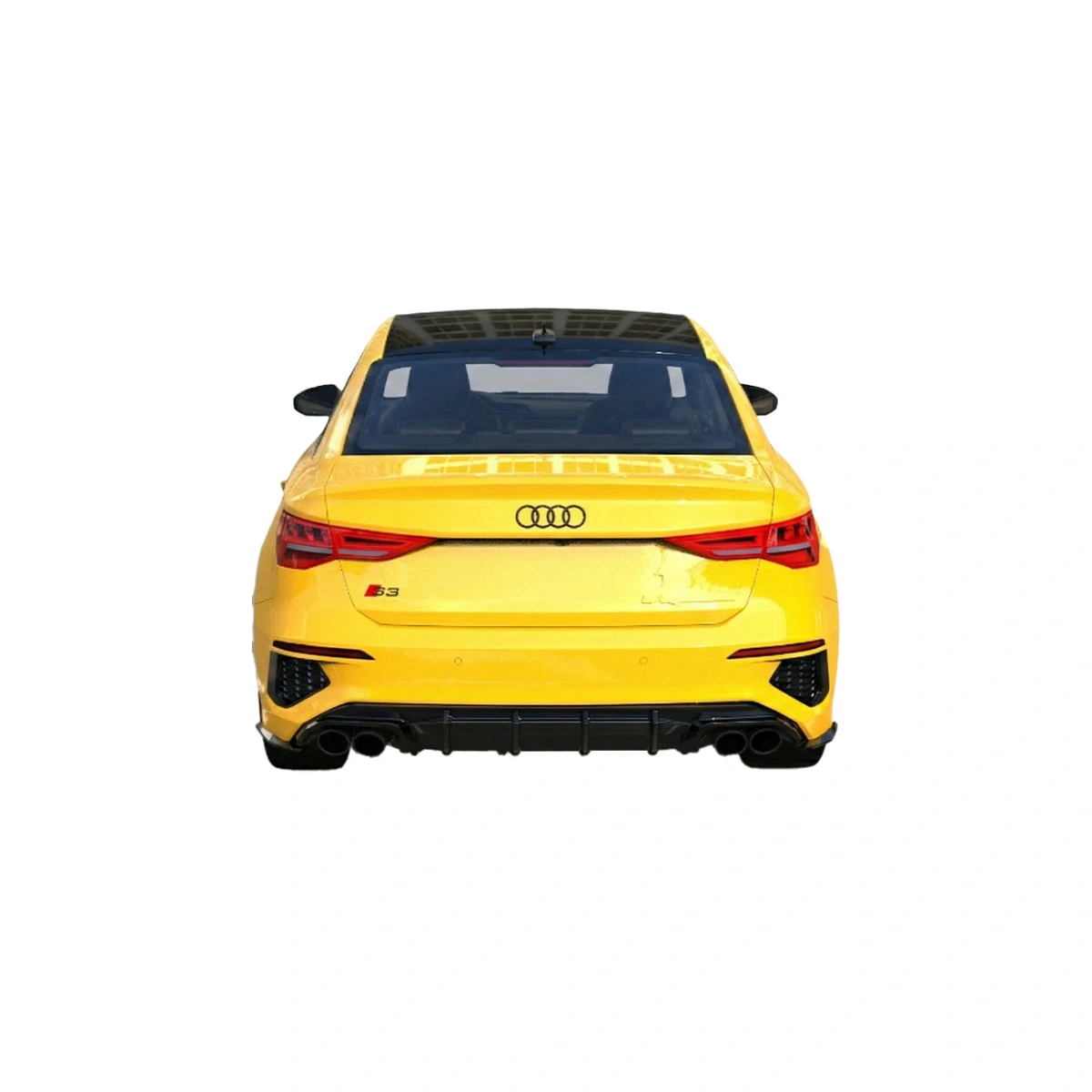 Apex Aero Design - Audi A3 S-Line 8Y Facelift Sedan - Arka Yan Splitter 2 Parça - Rear Side Splitter