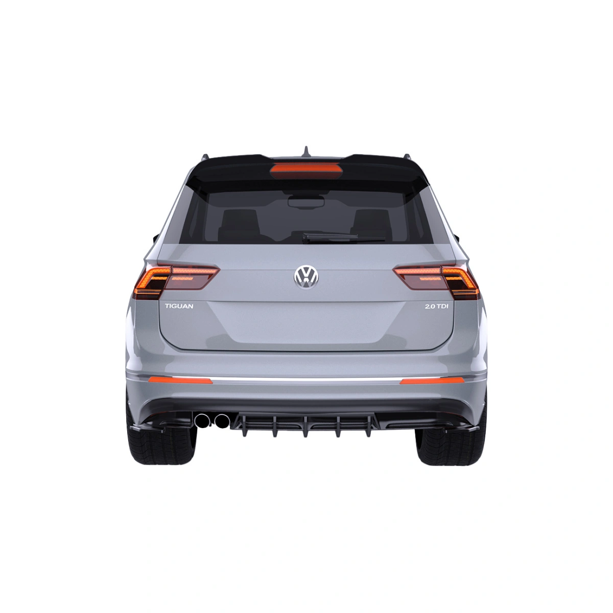 Apex Aero Design - Volkswagen Tiguan Mk2 R-Line (2015-2020) - Arka Tampon Eki - Rear Valance