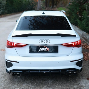 Apex Aero Design - Audi A3 S-Line 8Y Facelift Sedan - Difüzör - Rear Valance