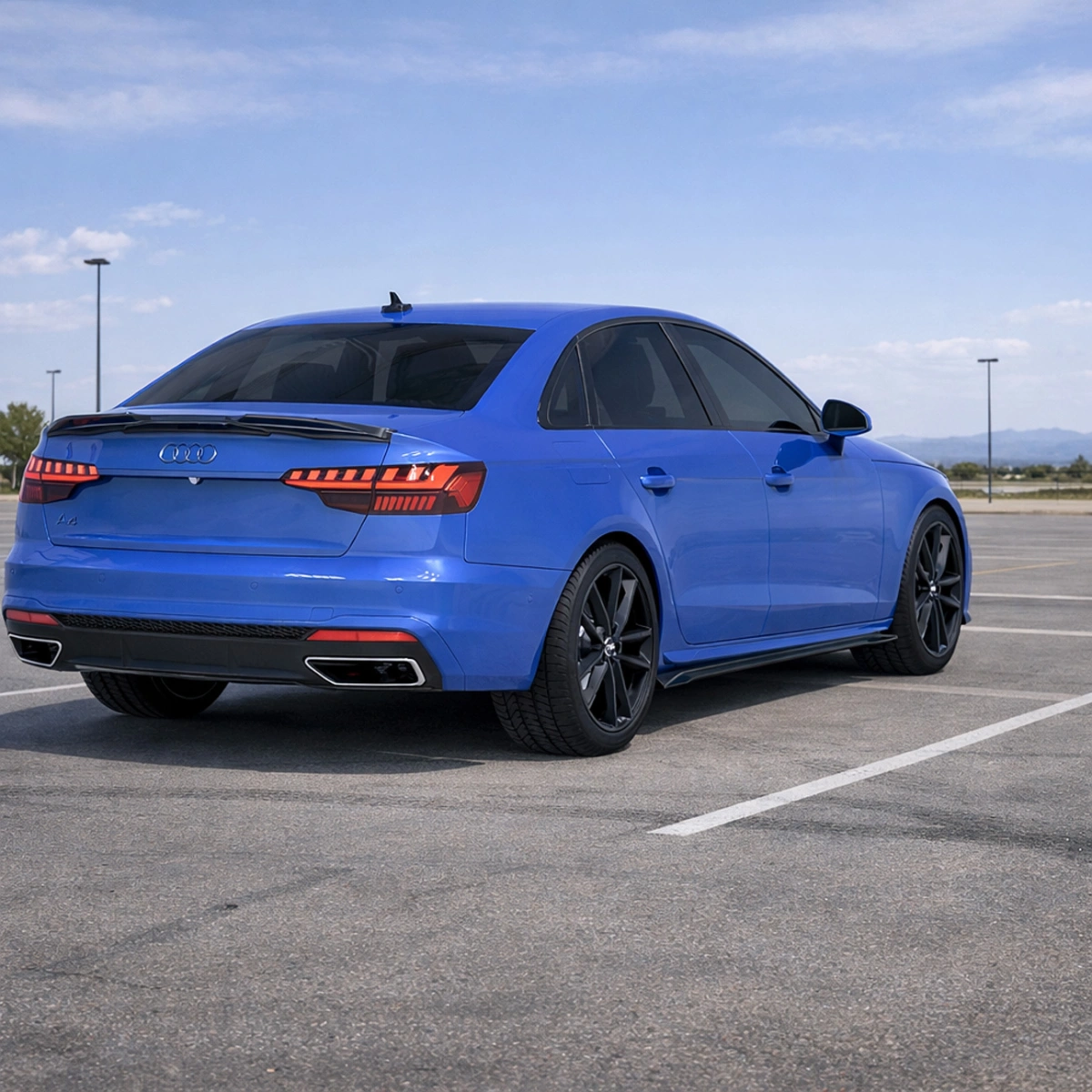 Apex Aero Design - Audi A4 S-Line - S4 B9 Facelift - Marşpiyel Seti 2 Parça - Side Skirts