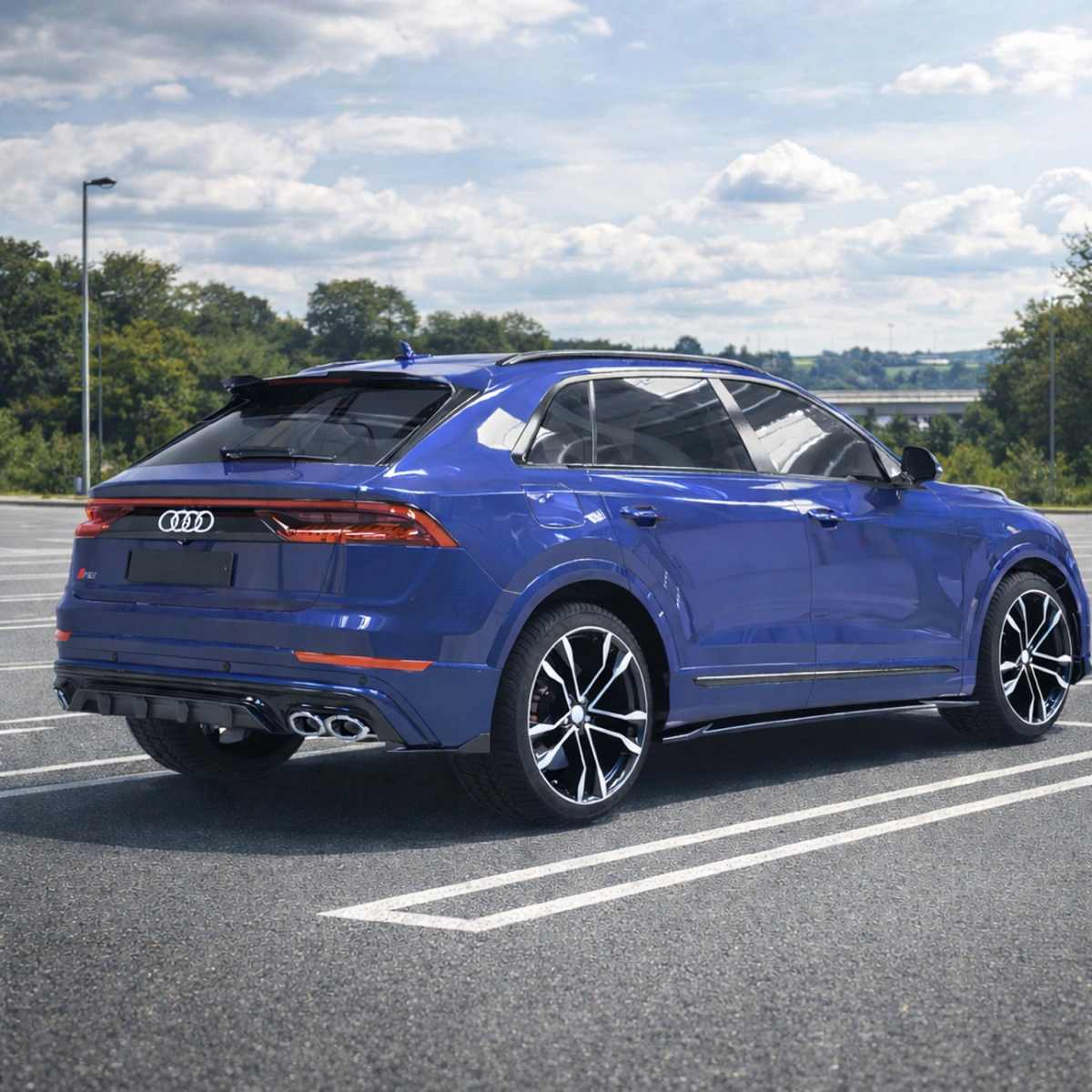 Apex Aero Design - Audi SQ8 Mk1 (2019-2023) - Marşpiyel Seti 2 Parça - Side Skirts