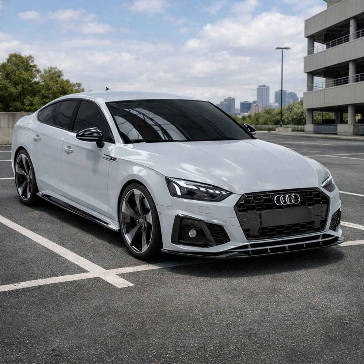 Apex Aero Design - Audi S5 - A5 S-Line F5 Facelift (2019-2024) - Marşpiyel Seti 2 Parça - Side Skirts