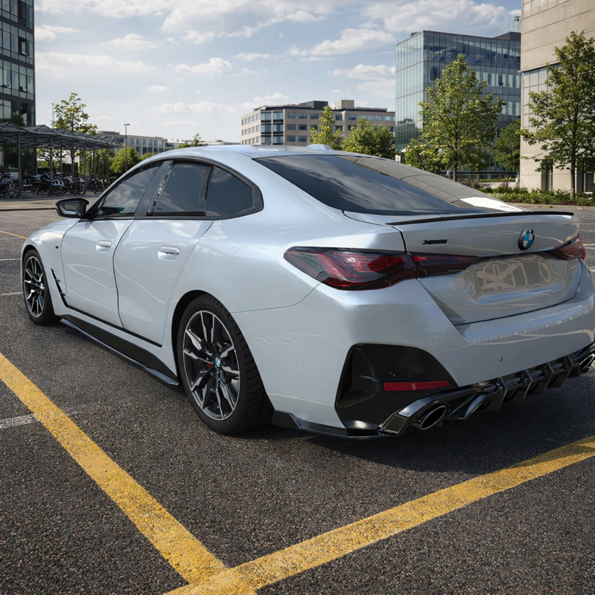 Apex Aero Design - Bmw 4 Series G26 Gran Coupé (2021+) - Marşpiyel Seti 2 Parça - Side Skirts