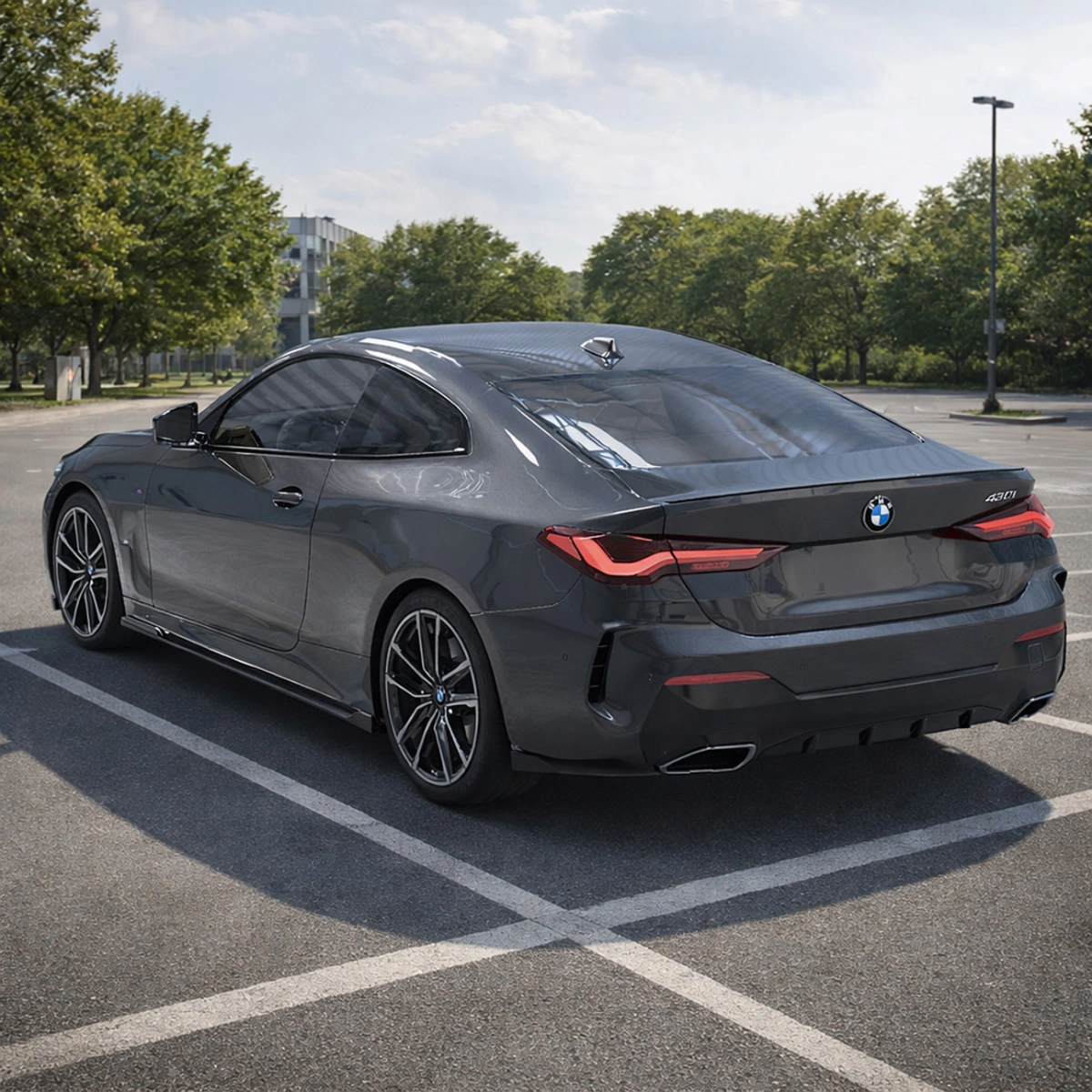 Apex Aero Design - Bmw 4 Series Coupe G22-G23 (2020-2024) - Marşpiyel Seti 2 Parça - Side Skirts