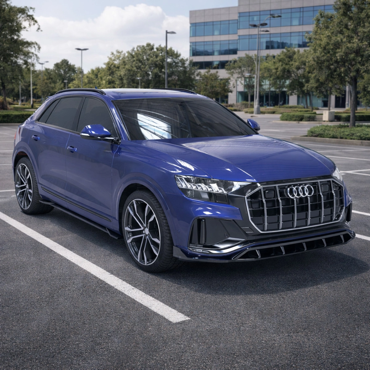 Apex Aero Design - Audi SQ8 Mk1 (2019-2023) - Marşpiyel Seti 2 Parça - Side Skirts