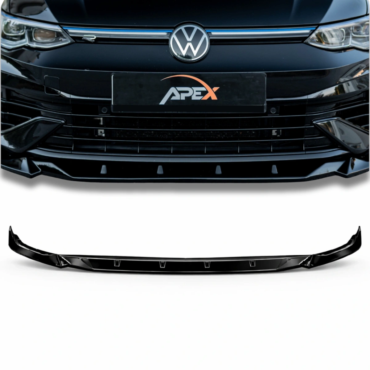 Apex Aero Design - Volkswagen Golf Mk8 R (2020-2024) - Ön Lip - Front Splitter