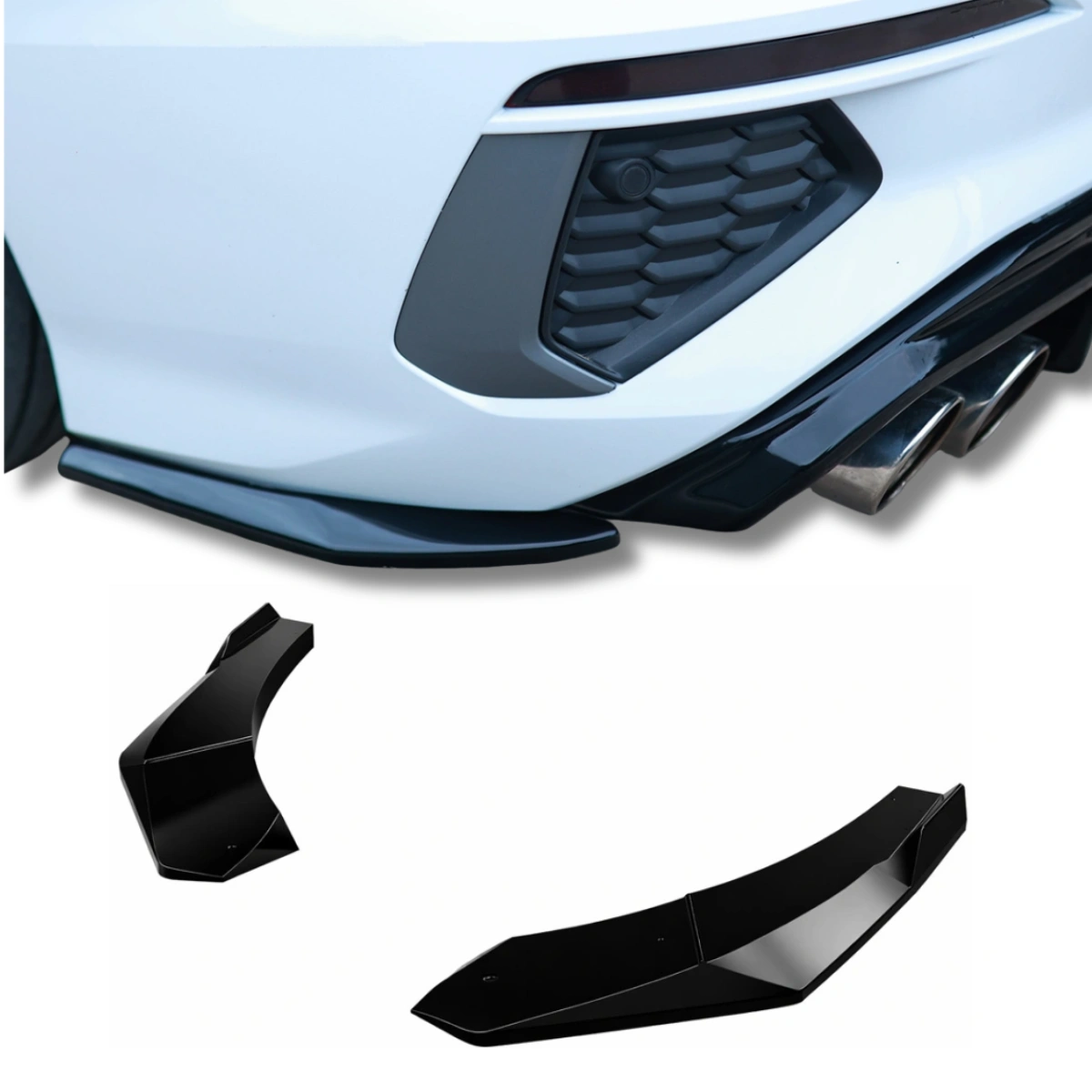 Apex Aero Design - Audi A3 S-Line 8Y Facelift Sedan - Arka Yan Splitter 2 Parça - Rear Side Splitter