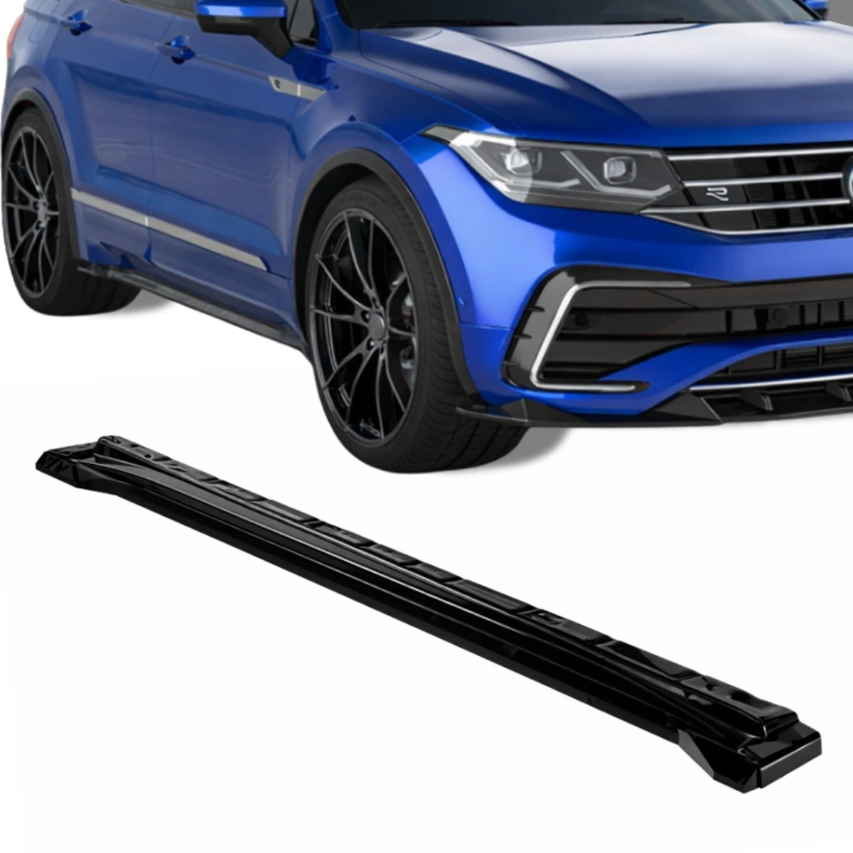 Apex Aero Design - Volkswagen Tiguan R-Line Mk2 Facelift (2020-2024) - Marşpiyel Seti 2 Parça - Side Skirts