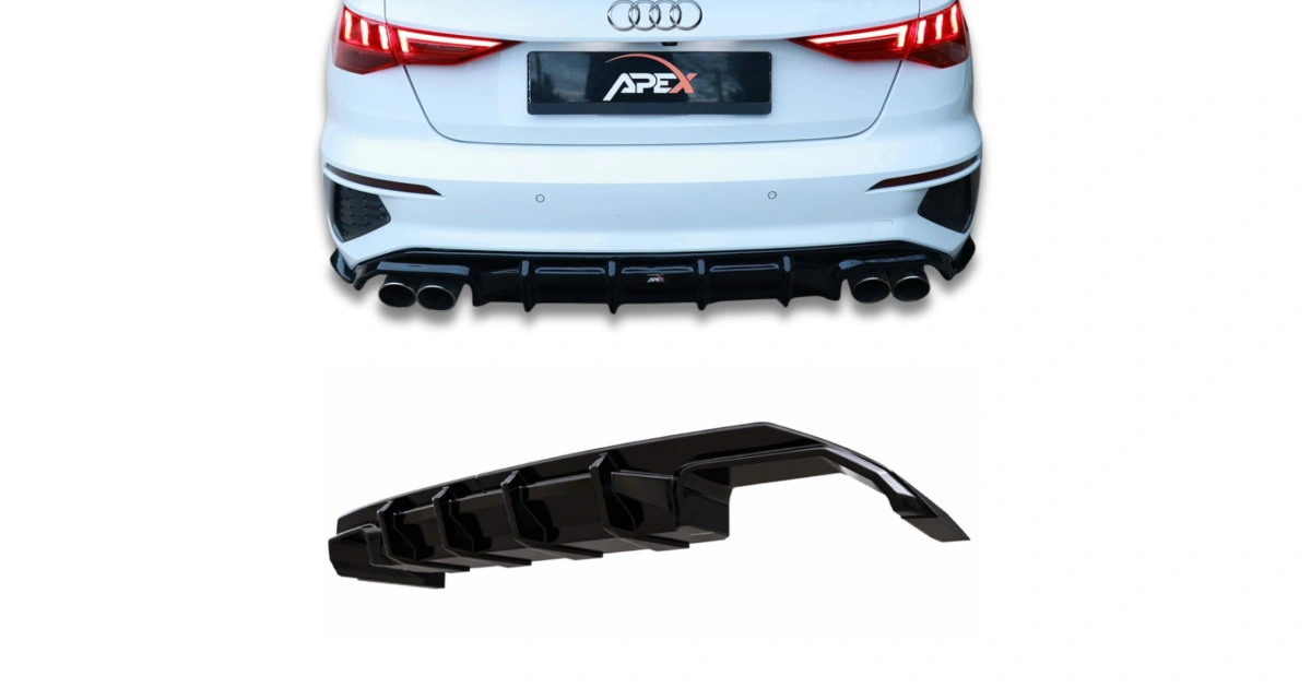 Apex Aero Design - Audi A3 S-Line 8Y Facelift Sedan - Difüzör - Rear ...